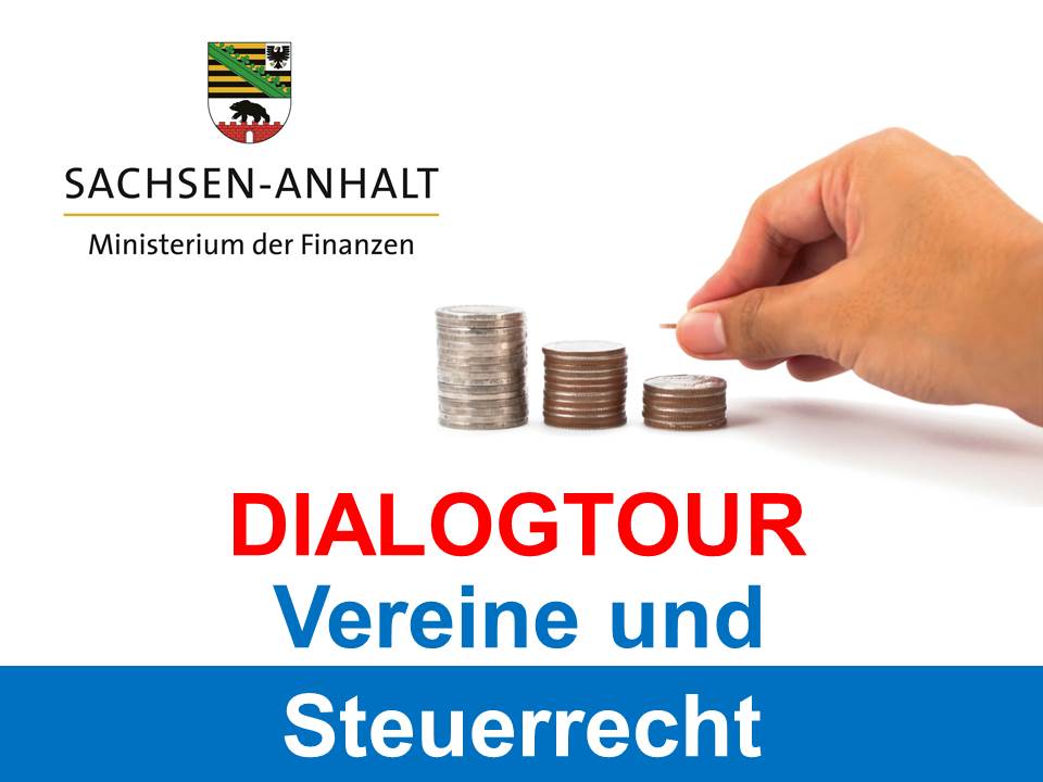 Titelbild "Dialogtour • Vereine und Steuerrecht"