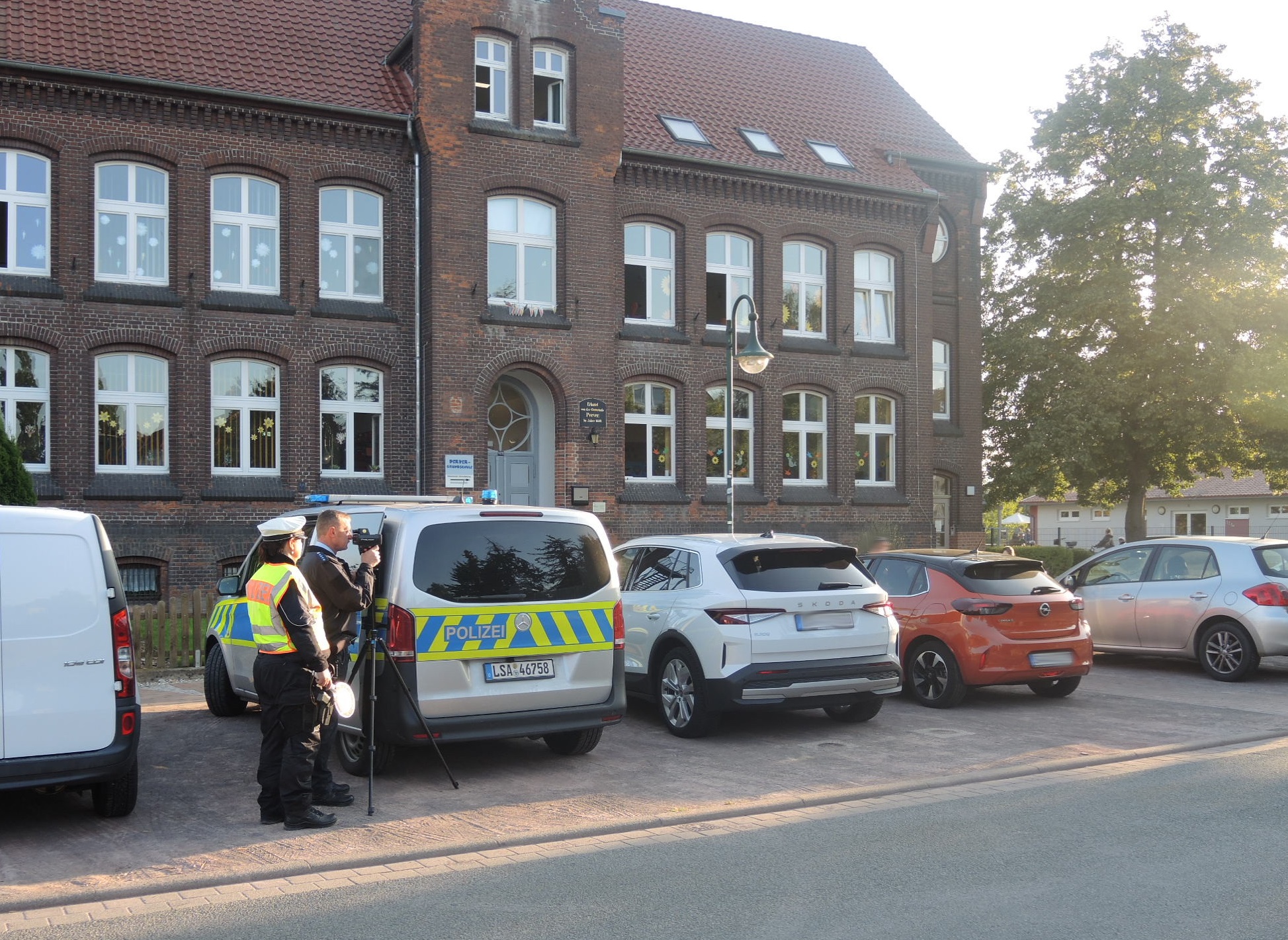 Geschwindigkeitskotrolle zum Schulanfang in Salzwedel