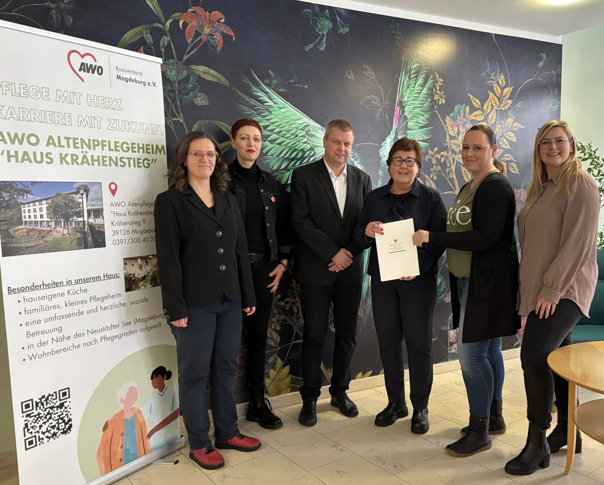 Bescheidübergabe AWO APH Haus Krähenstieg